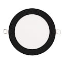 recessed downlight LED PANEL FLAT 145 R SCCT MP round, CCT Switch, switchable, multipower IP44, black 