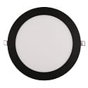 recessed downlight LED PANEL FLAT 225 R SCCT MP flat, switchable, multipower IP44, black 