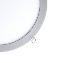 recessed downlight LED PANEL FLAT 300 R 830 350MA PRISM round, UGR < 19, excl. LED driver IP20, mat, titanium dimmable