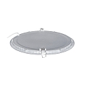 recessed downlight LED PANEL FLAT 300 R 830 350MA PRISM round, UGR < 19, excl. LED driver IP20, mat, titanium dimmable