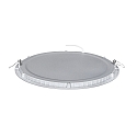 recessed downlight LED PANEL FLAT 300 R 830 350MA PRISM round, UGR < 19, excl. LED driver IP20, mat, titanium dimmable