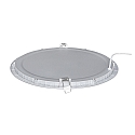 recessed downlight LED PANEL FLAT 300 R 830 350MA PRISM round, UGR < 19, excl. LED driver IP20, mat, titanium dimmable