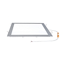 recessed downlight LED PANEL FLAT 300 Q 840 350MA PRISM square, UGR < 19, excl. LED driver IP20, mat, titanium dimmable