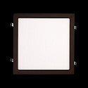 recessed downlight LED PANEL FLAT 300 Q SCCT 350MA PRISM square, CCT Switch, UGR < 19, excl. LED driver IP20, black dimmable