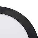 nobil� surface downlight LED PANEL FLAT 220 R SCCT DIM C round, CCT Switch IP44, black dimmable