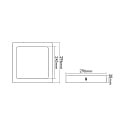 nobil� LED Aufbau-Panel FLAT 300 Q SCCT MP, IP44, eckig, 30 x 30cm, 20W (Multipower) 3000/4000/5700K, schaltbar, wei�