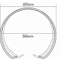 nobil� Accessory for EBL C 3840 / C 1830 - snap ring 5cm, chrome