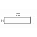nobil� LED PMMA Diffusorleuchte KS-N-DIF19, Up/Down, L�nge 124.5cm, dimmbar 1-10V, 40W 4000K 2500+1100lm 120�