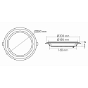 nobil� LED Glas Panel 200R, rund, 14W, SCCT, IP20, wei�