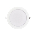 recessed downlight LED PANEL FLAT 130 R SCCT 350MA OPAL round, CCT Switch, excl. LED driver IP20, black dimmable