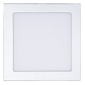 LED Einbau-Panel FLAT 130 Q DTW, IP20, eckig, 17 x 17cm, 350mA (exkl. BG), 11W 2000-3000K 60-1000lm 120�, dim-to-warm, Titan
