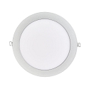 LED Einbau-Panel FLAT 190 R, IP20, � 22.5cm, 350mA (exkl. BG), dimmbar, 15W 3000K 1500lm 120�, Titan matt