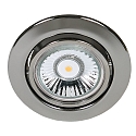 Einbaustrahler DOWNLIGHT C 3830, � 8.8cm, schwenkbar, schwarz-Chrom