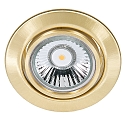 Einbaustrahler DOWNLIGHT C 3830, � 8.8cm, schwenkbar, Messing geb�rstet