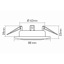 nobil� Recessed spot DOWNLIGHT C 3830, � 8.8cm, swiveling, black