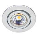 Einbaustrahler DOWNLIGHT C 3840, � 7cm, schwenkbar, Chrom matt