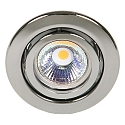 Einbaustrahler DOWNLIGHT C 3840, � 7cm, schwenkbar, schwarz-Chrom