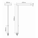 nobil� LED Clip-On Leuchte DW-6009 f�r Schreibtische, UGR<17, direkt 90�/ indirekt 110�, 80W 4000K, mit Drehdimmer