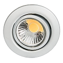 Einbaustrahler DOWNLIGHT D 3830, � 8.8cm, schwenkbar, Chrom matt