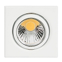 Einbaustrahler DOWNLIGHT D 3830 Q, quadratisch, 8.5 x 8.5cm, schwenkbar, wei�