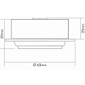 LED Furniture recessed luminaire N 5022 CSP LED Lens, 4W 3000K 350lm 38�, 350mA, dimmable, white
