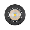 LED Downlight 5068 ECO FLAT SCCT DIM C, IP40, rund, 7.5W 2700/3000/4000K 38�, CRi >90, schwenkbar, dimmbar, schwarz matt