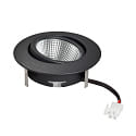 nobil� LED Downlight 5068 ECO FLAT SCCT DIM C, IP40, rund, 7.5W 2700/3000/4000K 38�, CRi >90, schwenkbar, dimmbar, schwarz matt