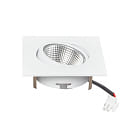 LED Downlight 5068Q ECO FLAT SCCT DIM C, IP40, eckig, 7.5W 2700/3000/4000K 38�, CRi >90, schwenkbar, dimmbar