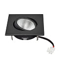 nobil� LED Downlight 5068Q ECO FLAT SCCT DIM C, IP40, eckig, 7.5W 2700/3000/4000K 38�, CRi >90, schwenkbar, dimmbar, schwarz matt