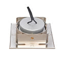 nobil� downlight 5068Q ECO FLAT SCCT 38� DIM C square, swivelling, CCT Switch IP40, brushed nickel dimmable