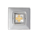 downlight A 5068 T FLAT RQ LED swivelling, square, chrome, powder coated dimmable