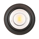 LED Spot 9W DS, rund, 14-41�, 9W, 3000K, 700lm, IP20, dimmbar, schwarz matt