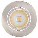 LED Downlight 5068 ECO FLAT BIO, rund, 38�, 7,5W, 4000K, IP40, schwenkbar, nickel geb�rstet
