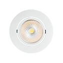LED Downlight 5068 ECO FLAT BIO, rund, 38�, 7,5W, 2700K, IP40, wei� matt
