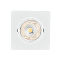LED Downlight 5068Q ECO FLAT BIO, eckig, 38�, 7,5W, 3000K, IP40, wei� matt