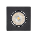 LED Downlight 5068Q ECO FLAT BIO, eckig, 38�, 7,5W, 5000K, IP40, schwarz matt