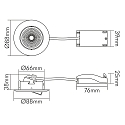 nobil� LED Spot 5068 ECO DOB, rund, 38�, 6W, 2700K, 550lm, IP40, dimmbar, chrom