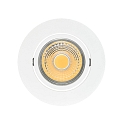 LED Downlight A 5068 T FLAT BIO, rund, 38�, 8W, 5000K, IP40, schwenkbar, dimmbar, wei� matt
