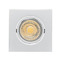 LED Downlight A 5068Q T FLAT BIO, eckig, 38�, 8W, 3000K, IP40, dimmbar, chrom