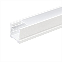 Aluminum U-Profile 4 OP, 200cm, for LED Strips up to 1.3cm width, matt white