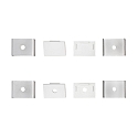 Ersatzkit f�r Alu U-Profil 3 TP/OP, wei�