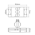 nobil� Zubeh�r f�r Flexible LED SMD 3528 - Verbinder, starr, 5er Set