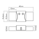 nobil� Accessories for Flexible LED SMD 3528 - IP67 connector, fixed, set of 5