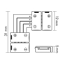 nobil� Zubeh�r f�r Flexible LED SMD 5050 - Eck-Verbinder, 4-polig, 5er Set