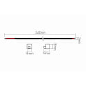 nobil� Zubeh�r f�r Outdoor LED Strip NEON 1516 RGB - Anschlusskabel mit offenen Enden (L�ten) + Endkappe,  24V DC, 4-polig, 30cm