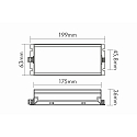 nobil� LED power supply EL-200-24V IP67 with open cable, voltage constant, switchable, silver
