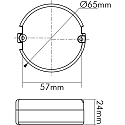 nobil� LED Rundkonverter EL-8R-350, IP20, 220-240V AC, sek. AMP-Buchse, 15-24V DC / 175-350mA Konstantstrom, Multipower, 5-8W, On-Off