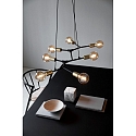 Nordlux Pendant luminaire JOSEFINE, 7 flames, E27, IP20, black