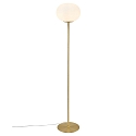 Nordlux Floor lamp ALTON, E27, IP20, brass, glass opal white