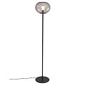 Nordlux Stehleuchte ALTON, IP20, 150cm, E27, mundgeblasenes Glas, mit Schnurschalter, Rauchglas / schwarz